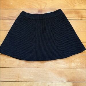 Classic Black Knit Skirt
